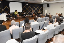 Mesa de abertura, no auditório Padre Anchieta. Fotógrafo Antônio Albuquerque.