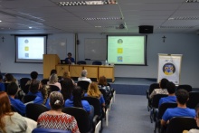 Apresentação do novo sistema da Biblioteca, no auditório B8. Fotógrafo Antônio Albuquerque.