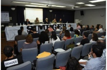 Abertura do evento, no auditório Padre Anchieta. Fotógrafo Antônio Albuquerque. Acervo Núcleo de Memória.