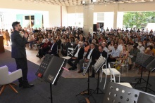 Evento realizado nos piotis do Edifício Padre Laércio Dias de Moura S.J.. Fotógrafo Antônio Albuquerque.