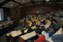 As palestras realizaram-se no Auditório do RDC. Fotógrafo Antônio Albuquerque. Acervo do Núcleo de Memória.