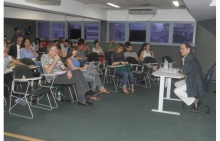 Abertura do curso na sala F300. Fotógrafo Antônio Albuquerque. Acervo Núcleo de Memória.