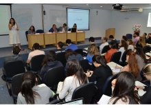 Evento realizado no Auditório B8. Fotógrafo Antônio Albuquerque. Acervo Núcleo de Memória.