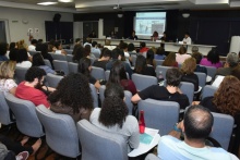 Apresentação no auditório Padre Anchieta. Fotógrafo Antônio Albuquerque.