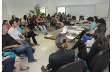 Evento realizado na sala L201. Fotógrafo Antônio Albuquerque. Acervo Núcleo de Memória.