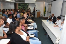 Palestra realizada no auditório do IAG. Fotógrafo Antônio Albuquerque.