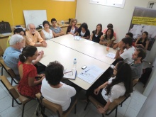 Grupo de estudos interdisciplinar em preparação para a Rio+20. Fotógrafo Antônio Albuquerque. Acervo do Núcleo de Memória.