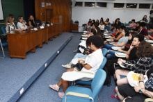 Debate realizado no auditório B6. Fotógrafo Antônio Albuquerque.