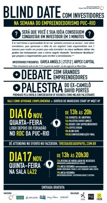 Cartaz com a programação do evento.