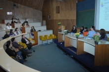 O evento realizou-se ao longo de todo o dia no Auditório do RDC. Fotógrafo Antônio Albuquerque. Acervo do Núcleo de Memória.