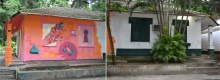 Fachada das casas II e I. Fotógrafo Antônio Albuquerque. Acervo do Núcleo de Memória. 