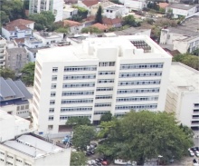 Vista aérea do Núcleo de Competência em Petróleo e Gás. 2010. Fotógrafo Nilo Lima. Acervo do Núcleo de Memória.