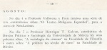 Registro encontrado no Anuário PUC-Rio 1952 sobre a presença dos professores.